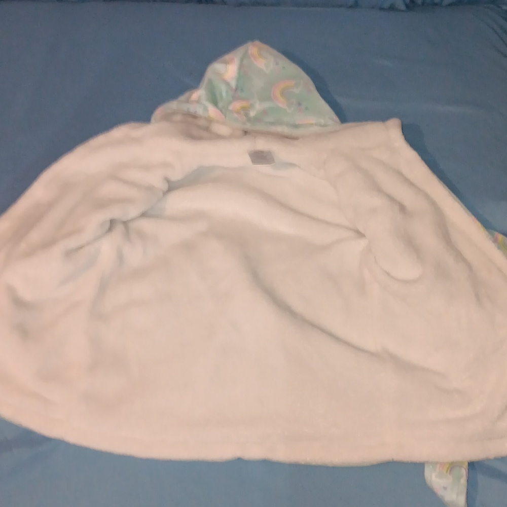 6-9 month blue rainbow robe